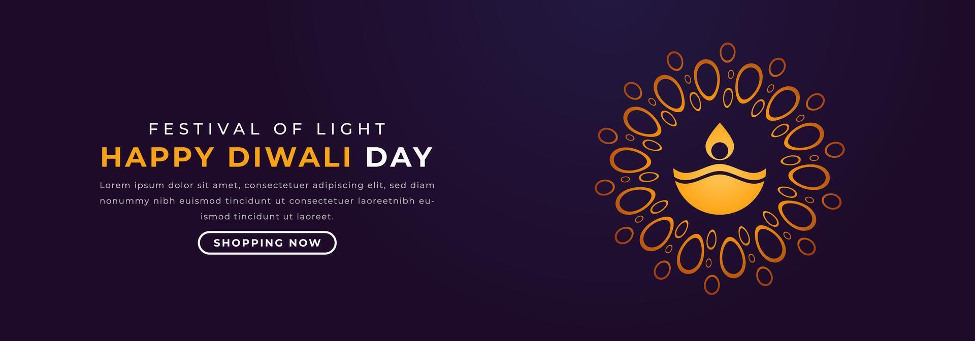 Happy Diwali Day Paper cut style Vector Design Illustration for Background, Poster, Banner, Advertising, Greeting Card