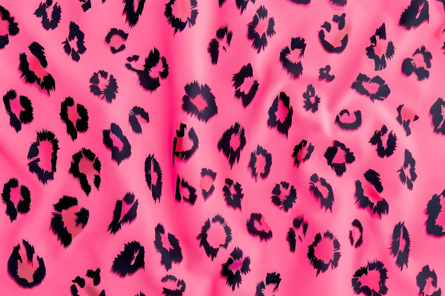 AI generated Leopard Luxe Pink Leopard Print Background photo