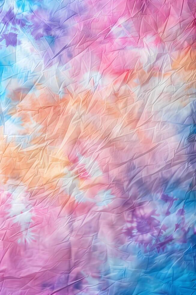 AI generated Tie-Dye Dreams Barbiecore Background with Tie-Dye Pattern photo