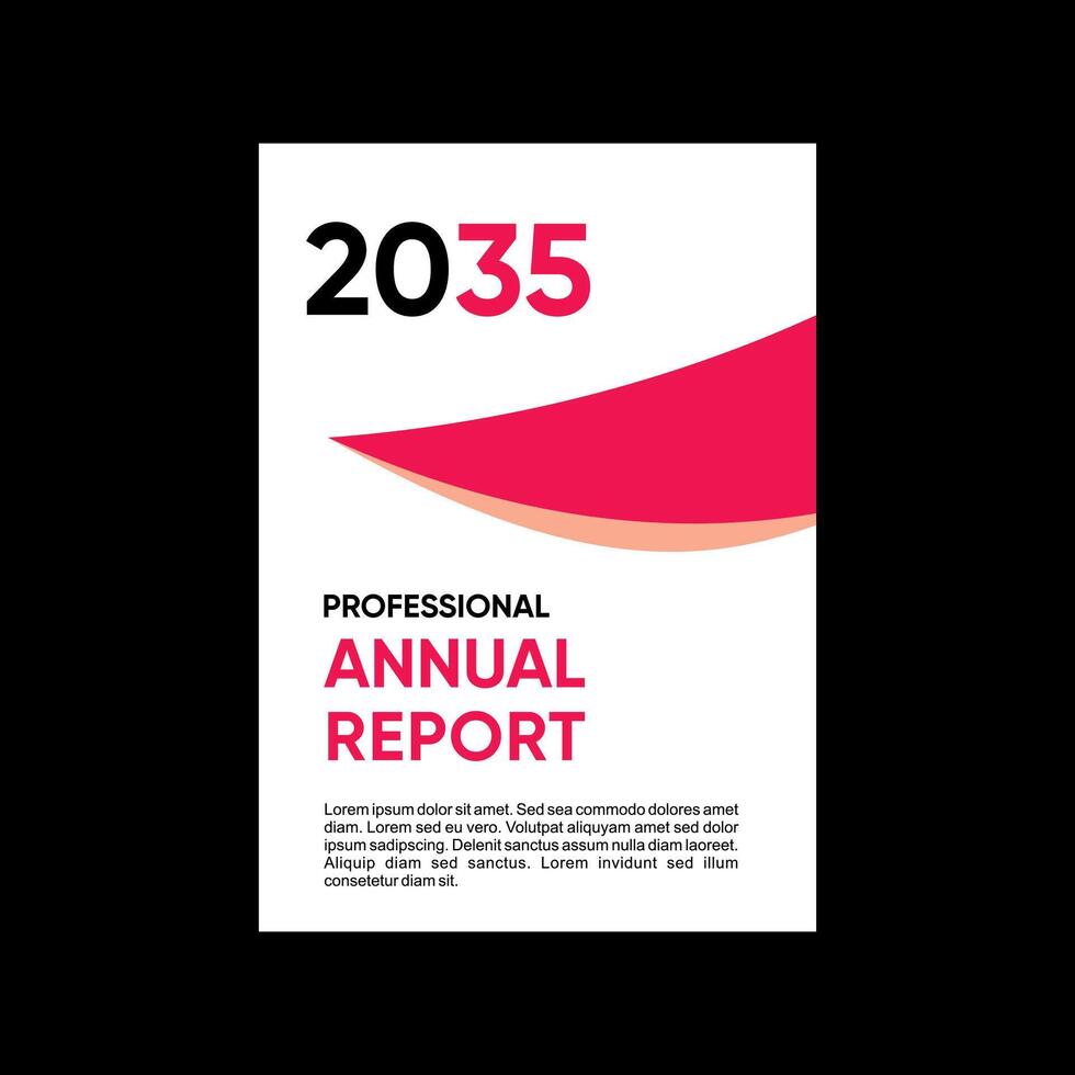 Professional Annual Report 2035 new popular design Template vector