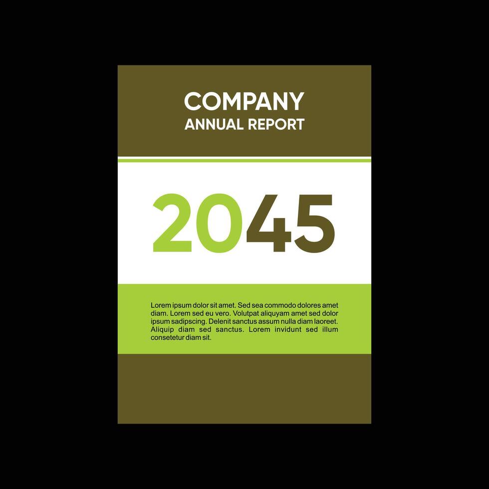 2045 Company Annual Report Design vector