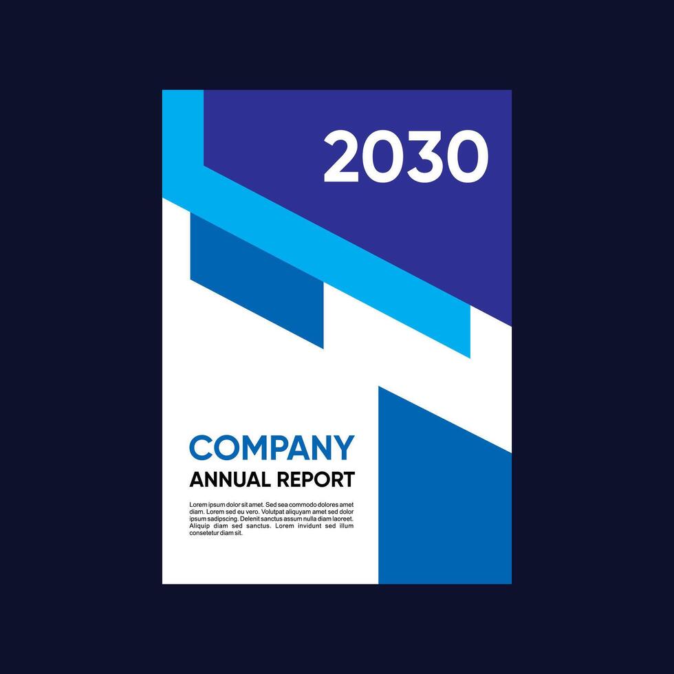 2030 Company Annual Report Design new vector