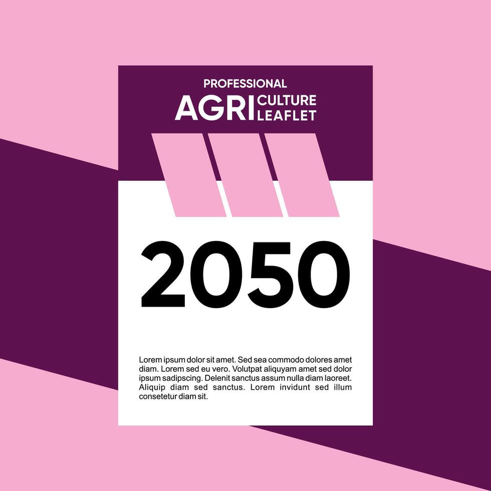 agriculture farming services brochure template,  light pink and purple free vector