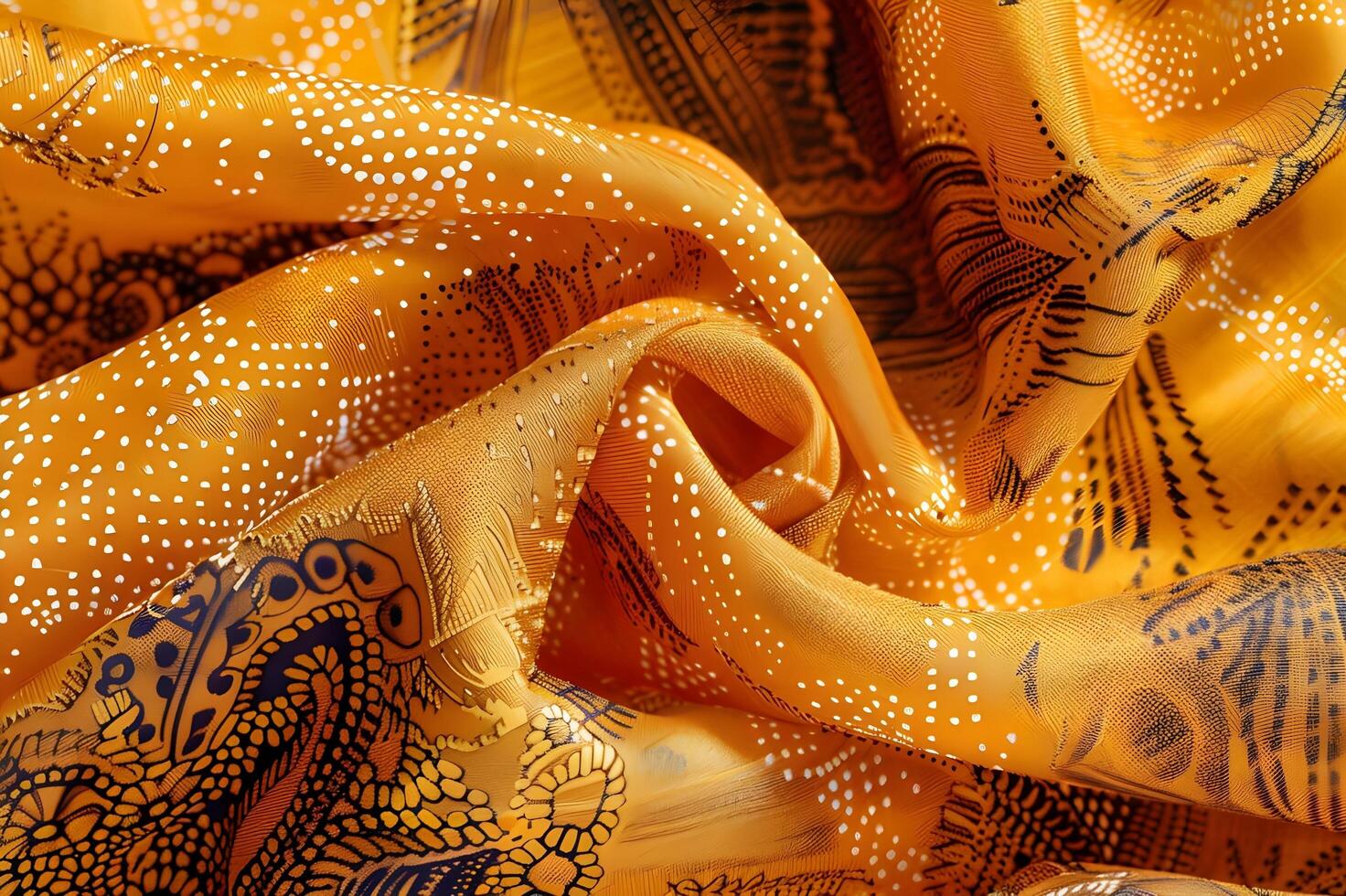 AI generated Batik Beauty Unveiled Close-Up Patterns and Textures photo