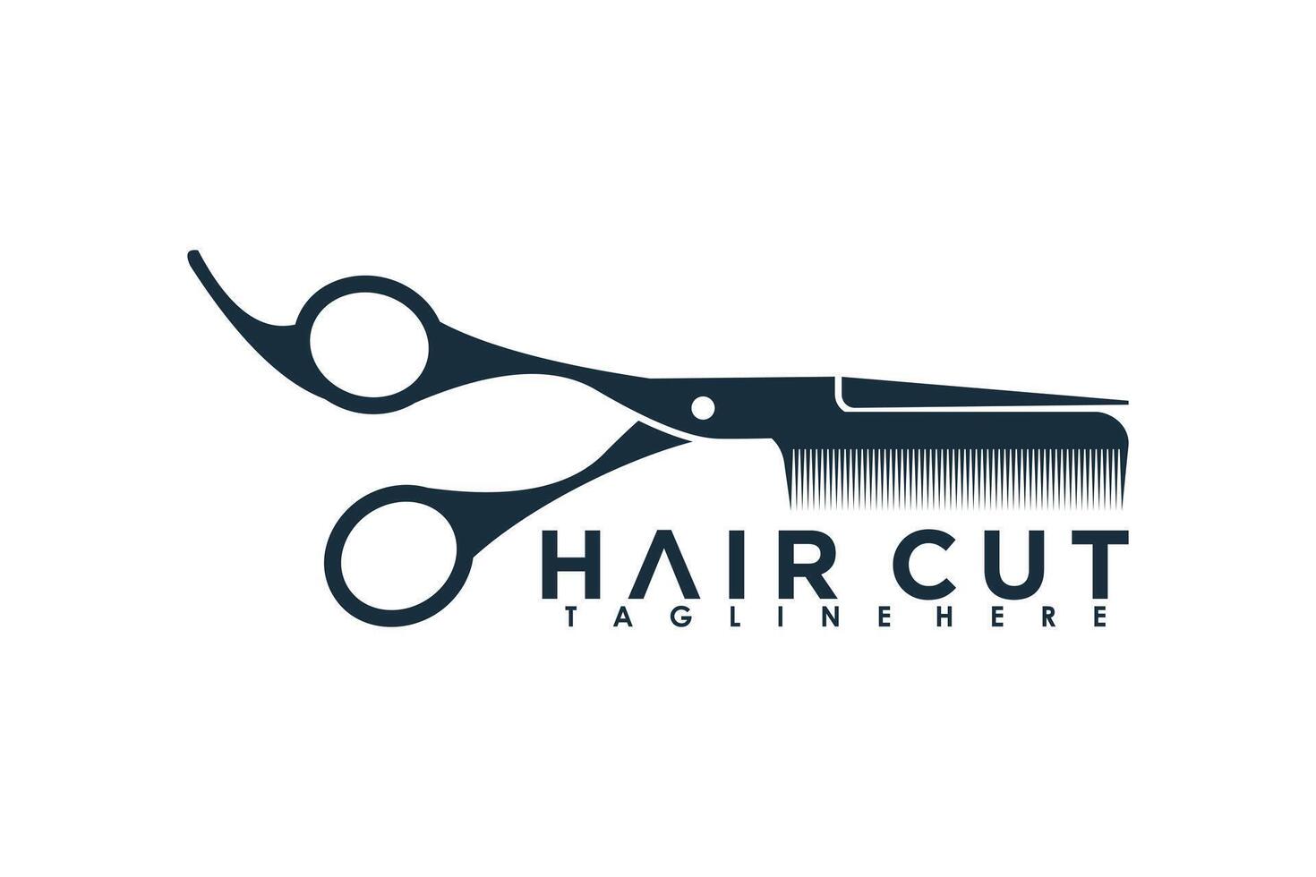 hair cut element design with beauty salon vector