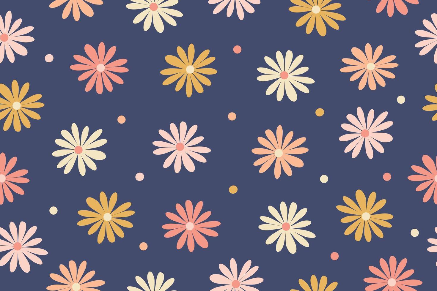 Garden flower, plants, botanical, seamless vector design for fashion, fabric, wallpaper and all prints. Small bright flowers. Vector illustration. V