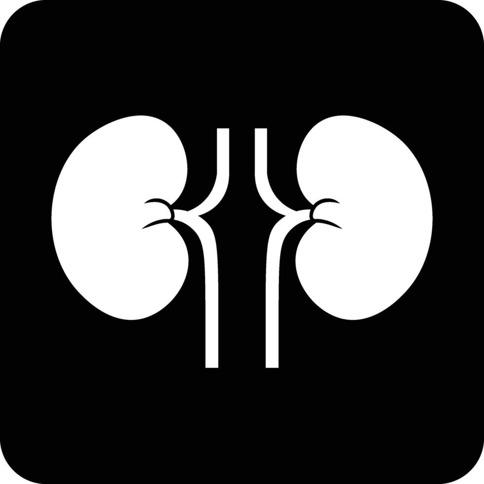 Kidney icon for hospitals or medical use vector