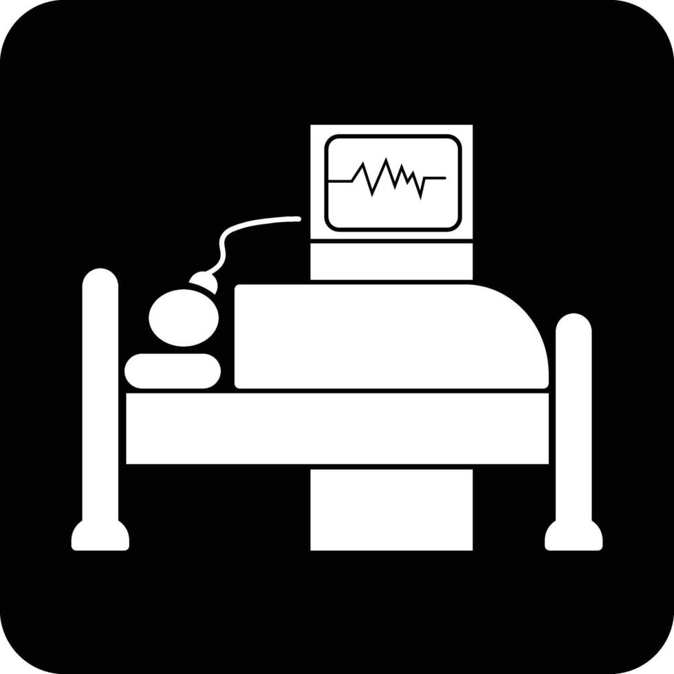 ICU icon for hospitals or medical use vector
