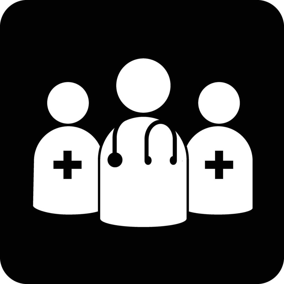 Staff only icon for hospitals or medical use vector