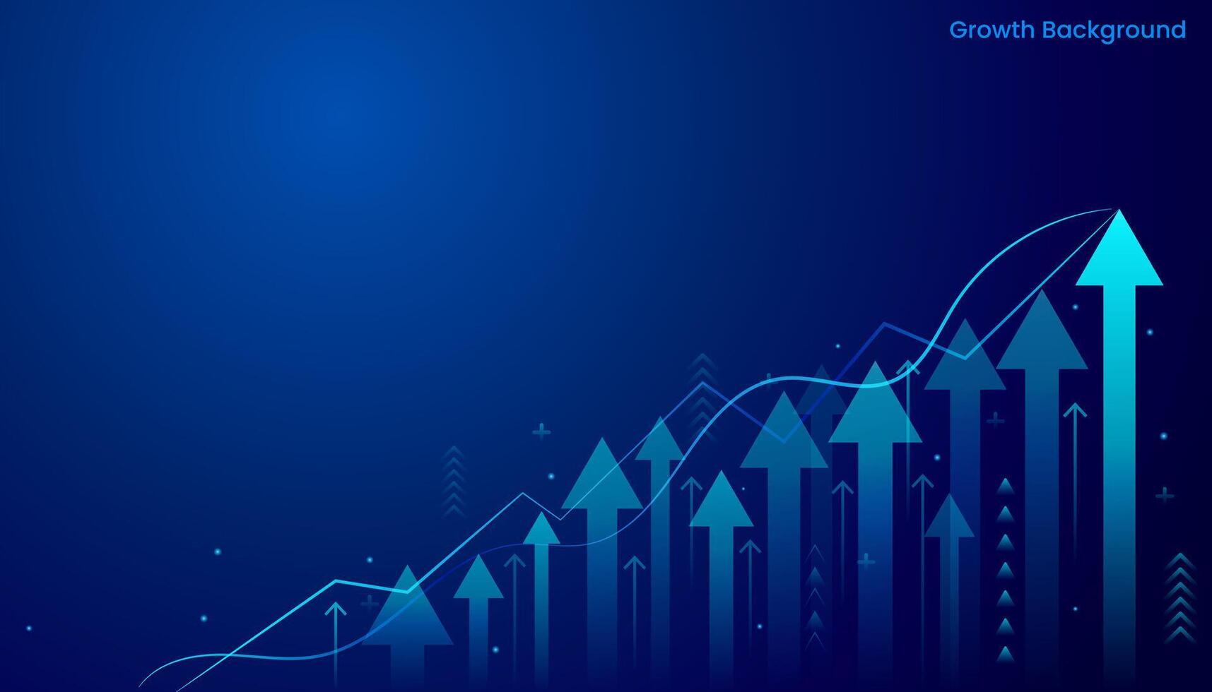 resumen flecha creciente arriba grafico éxito azul vector antecedentes