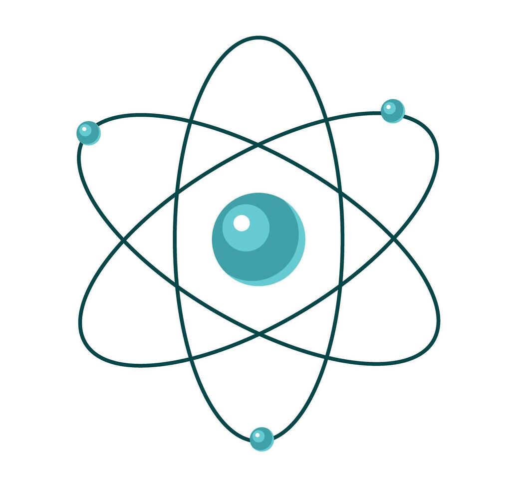 atomic structure, atom with orbit vector