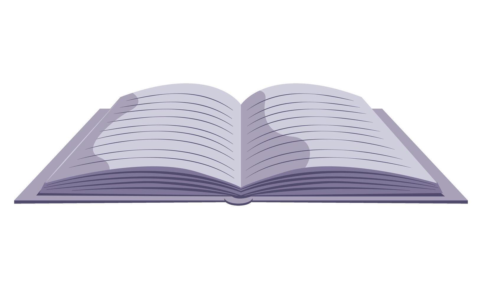 open book, notebook isolated vector