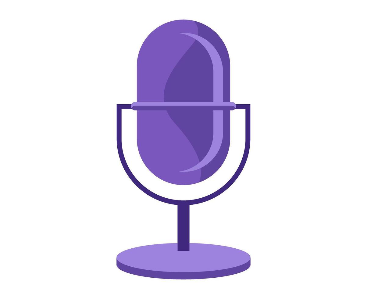 microphone icon isolated vector