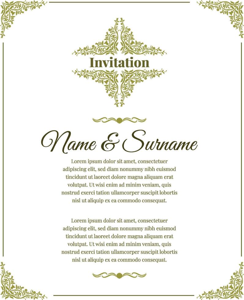 royal invite template design vector 40519516 Vector Art at Vecteezy royal invite template design vector 40519516 Vector Art at Vecteezy