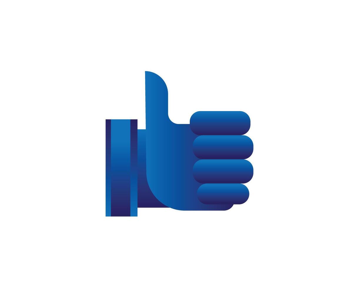 Blue like icon vector illustration