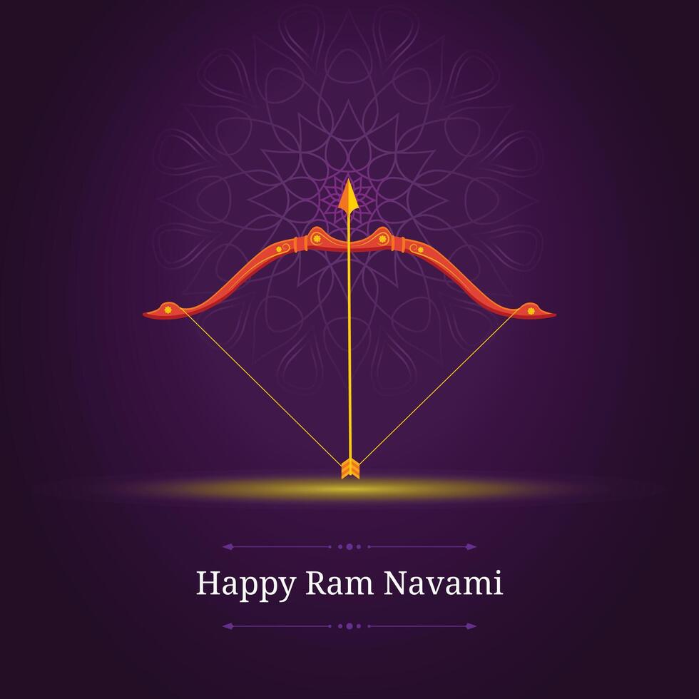 contento RAM navami festival India saludo vector