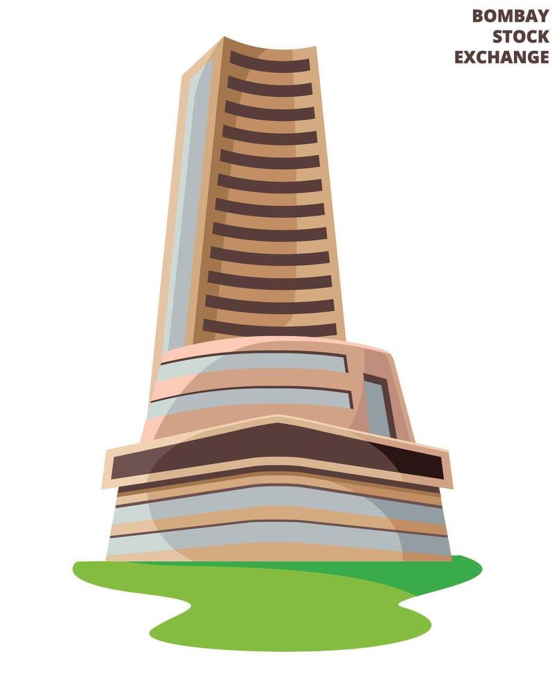 Bombay valores intercambiar , bse edificio, Mumbai India vector