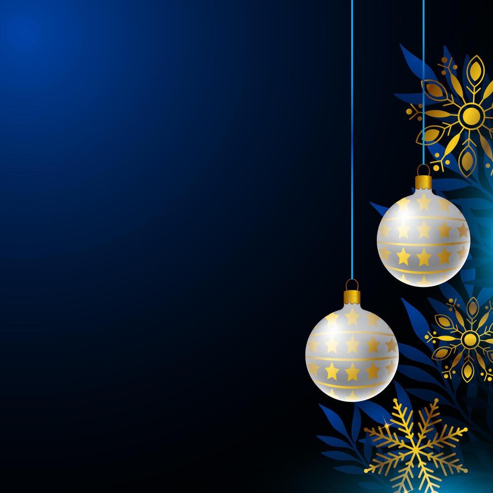 realistic blue christmas greeting with text placing background vector