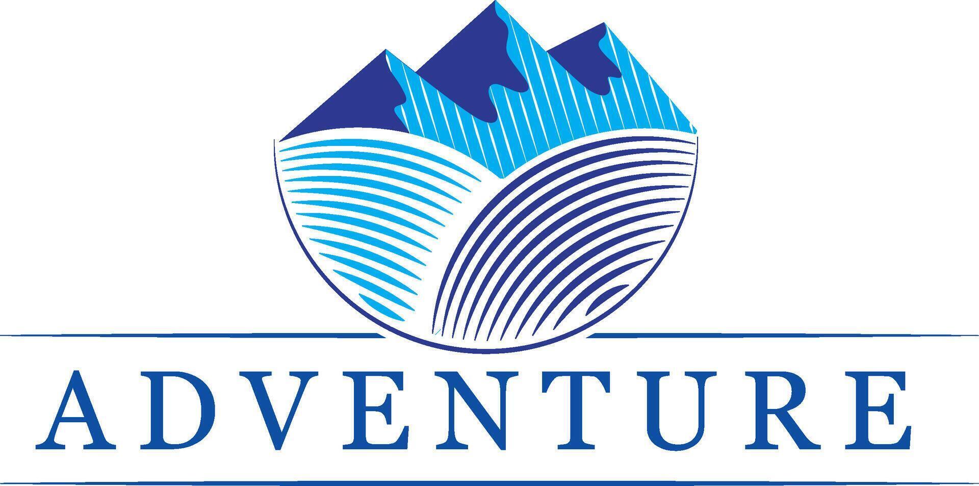 mountain adventure logo vector illustration isolated