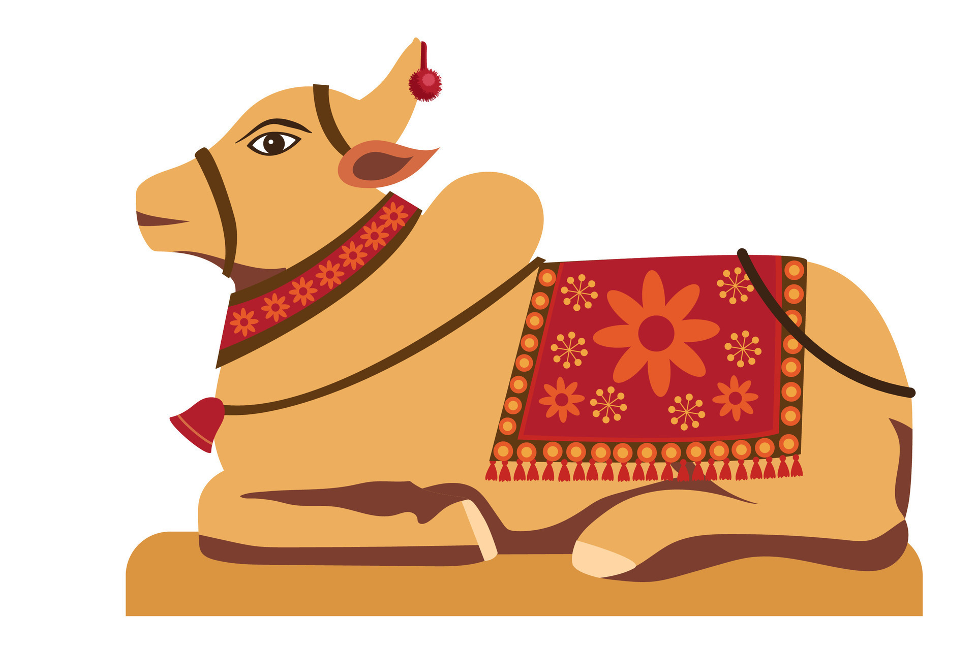 lord shiva nandi bull sitting vector 40520505 Vector Art at Vecteezy