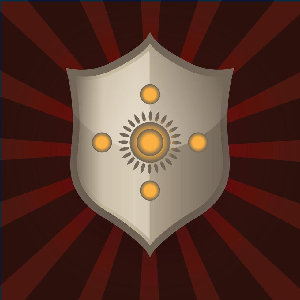 ancient shield design vector illustration