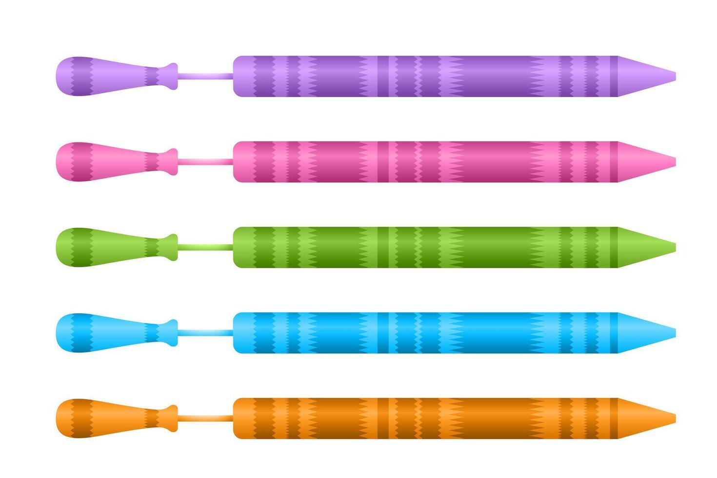 different color pichkari for holi vector