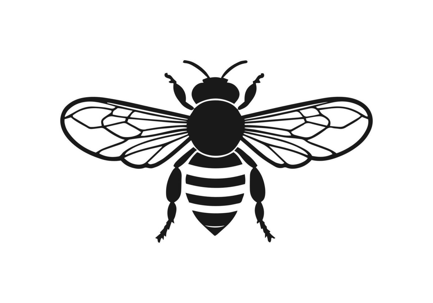 logo de miel abeja icono vector silueta aislado diseño blanco antecedentes