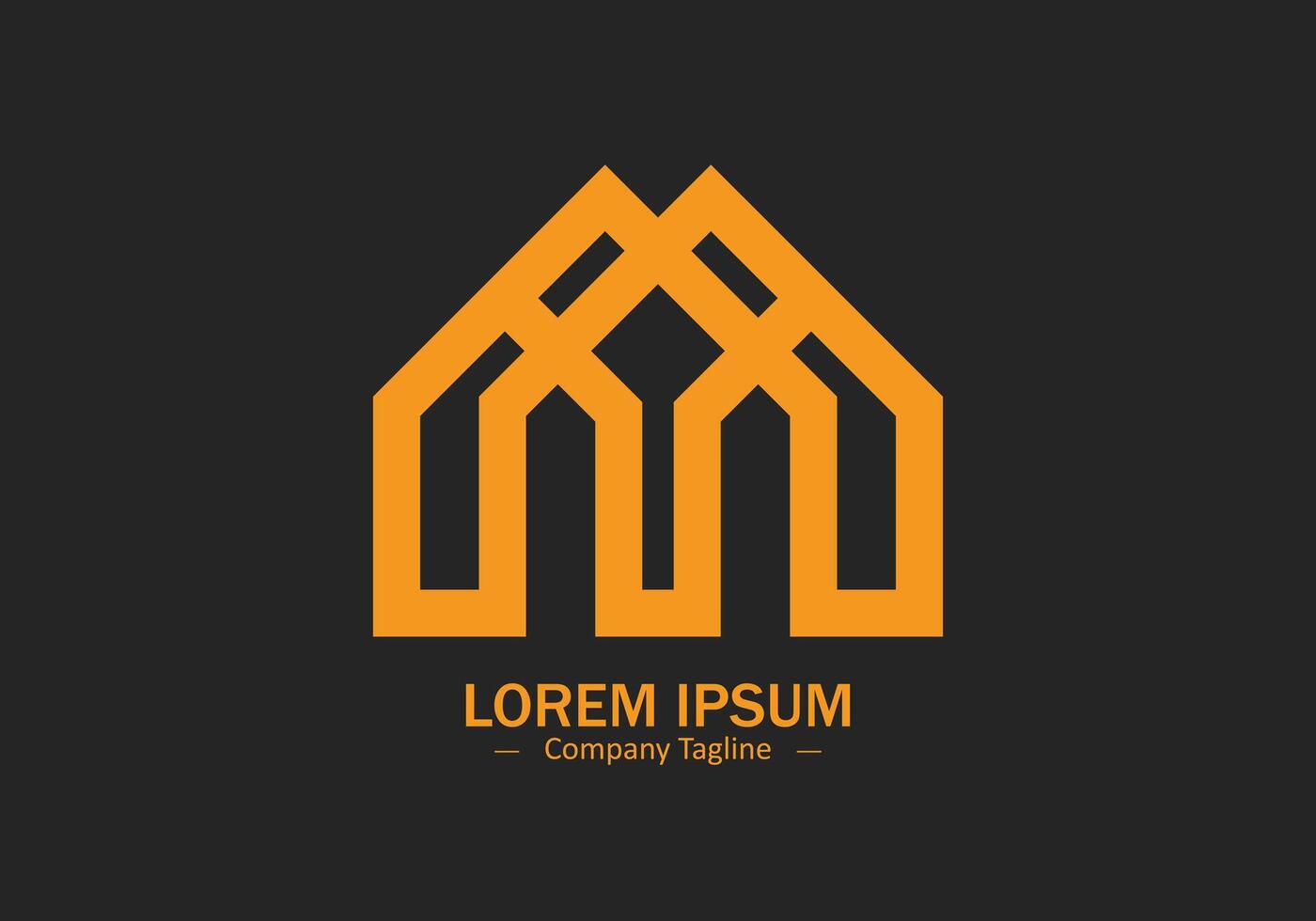 Professional elegant trendy awesome artistic MM initial based Alphabet icon logo on black background vector
