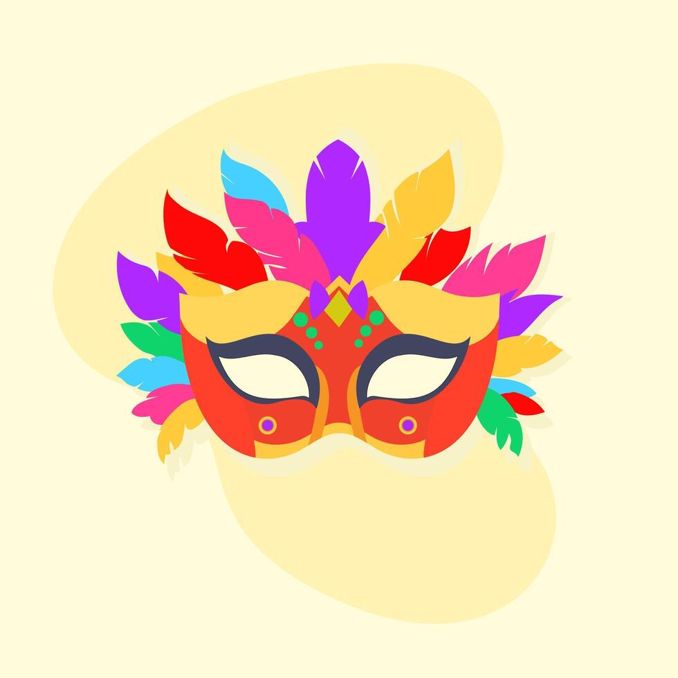 Free vector carnival fashion mask vector