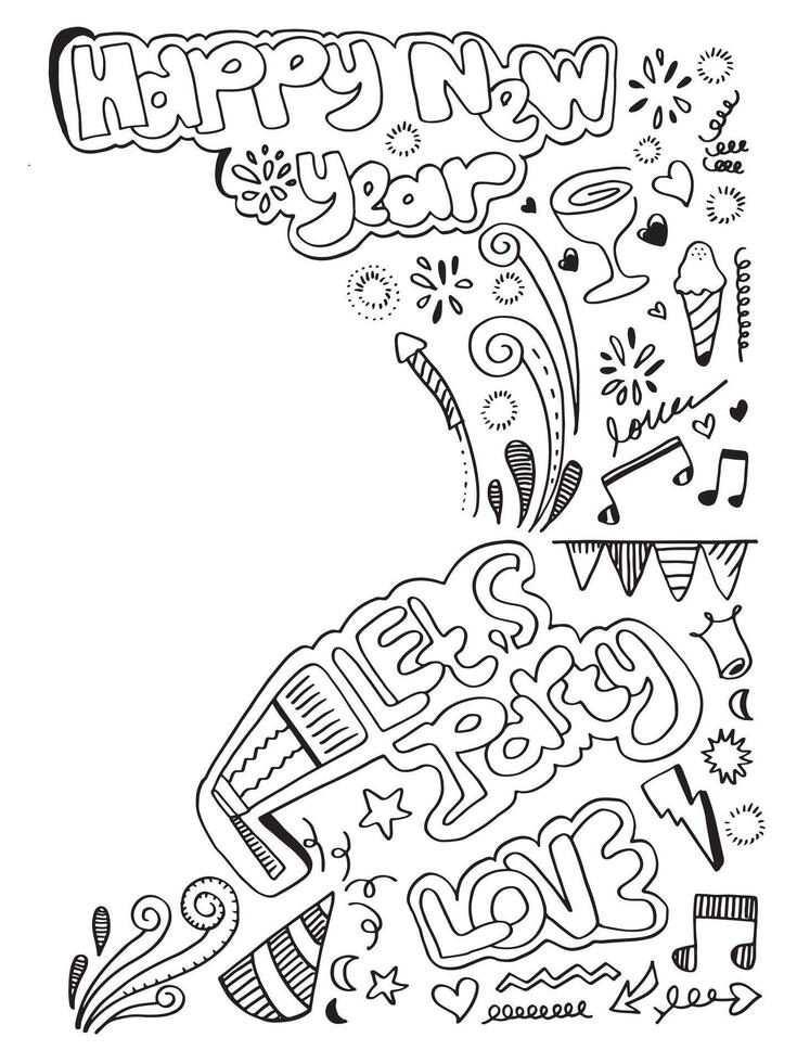 abstract doodle illustration for design concept. doodle art and hand drawn art. vector
