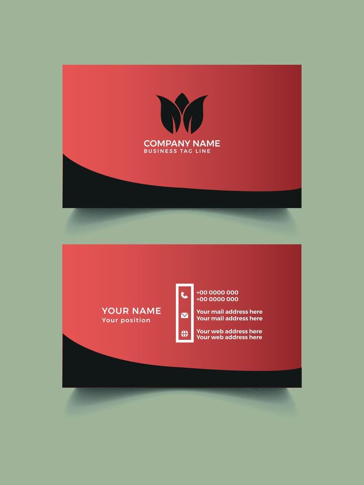 Luxury business card template design vector