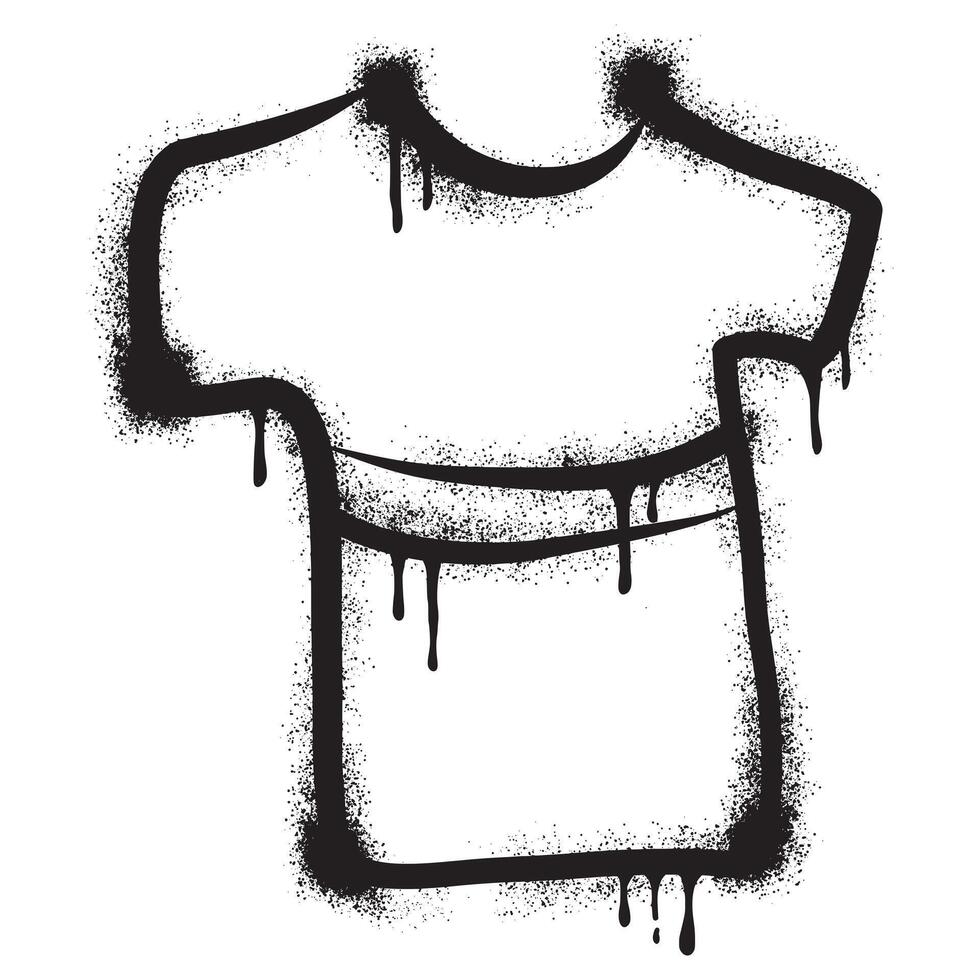 Spray Painted Graffiti T-shirts Sprayed isolated with a white background. vector