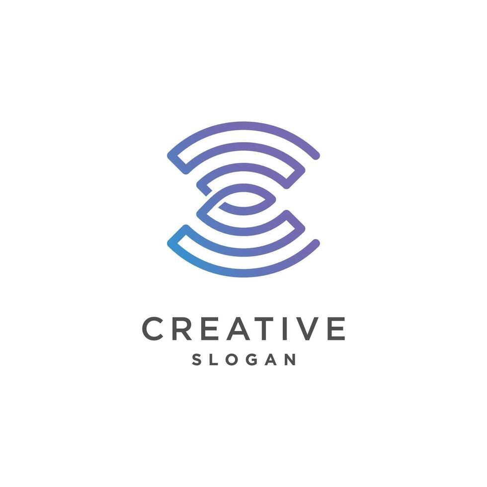 Signal logo design element vector icon with creative concept idea