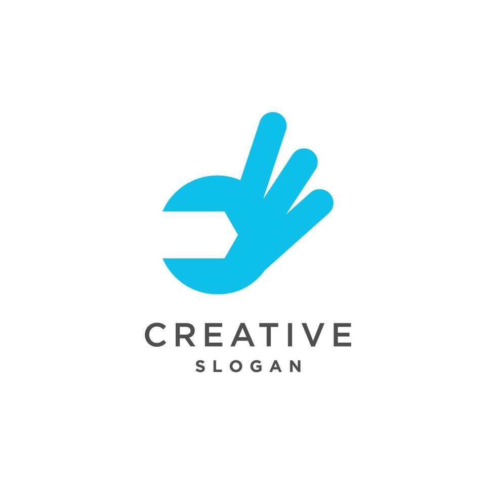 Servicio logo diseño elemento vector icono con creativo concepto idea
