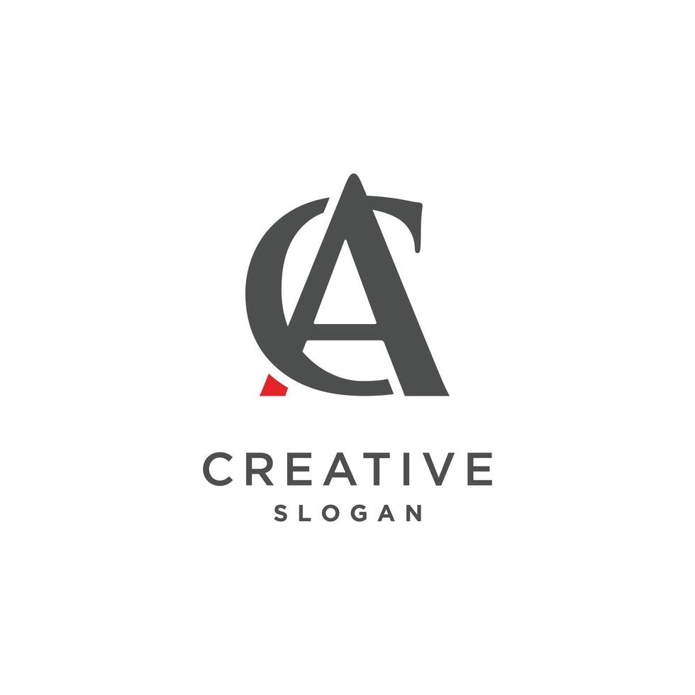 inicial C.A California logo diseño elemento vector icono con creativo concepto idea