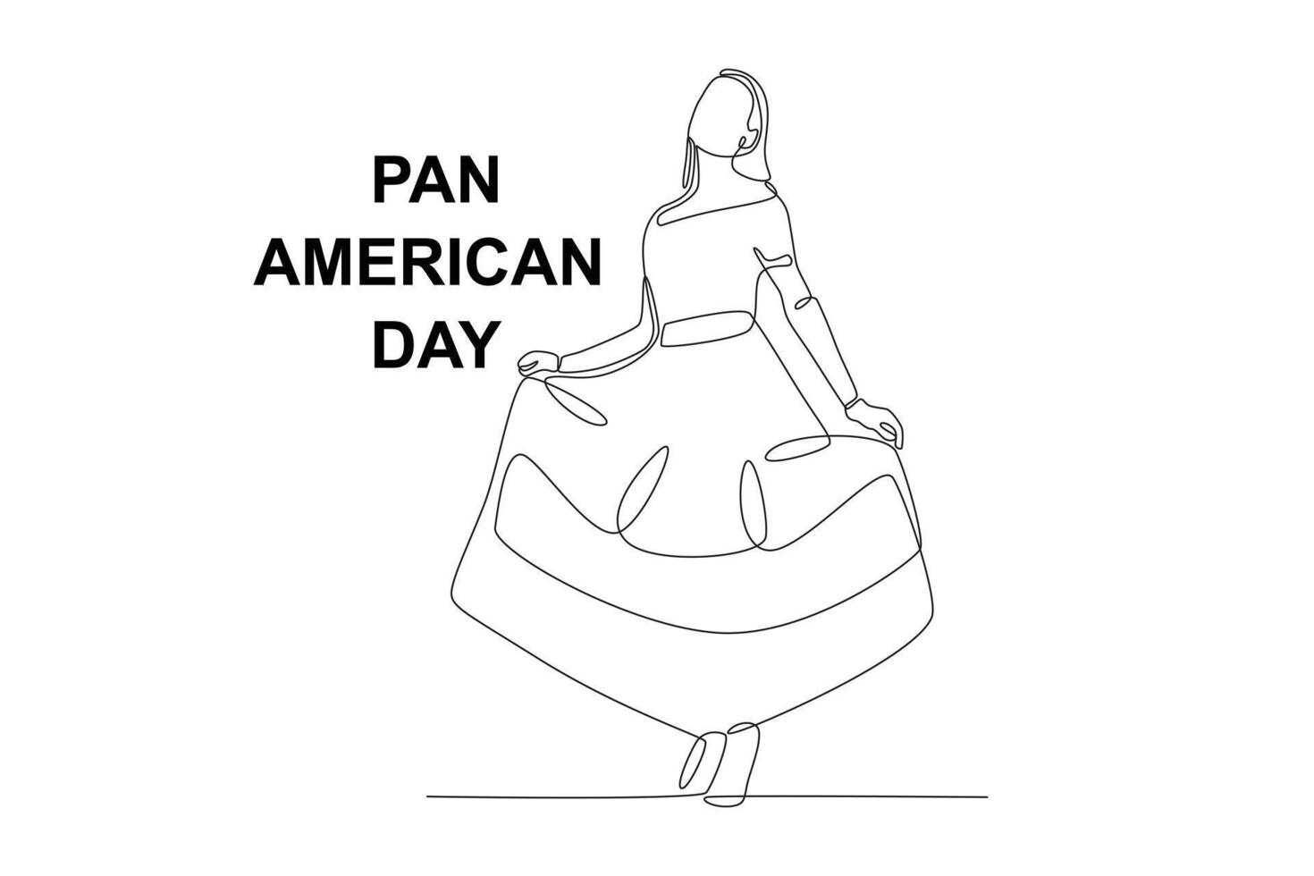 Cinderella costume for Pan American Day vector