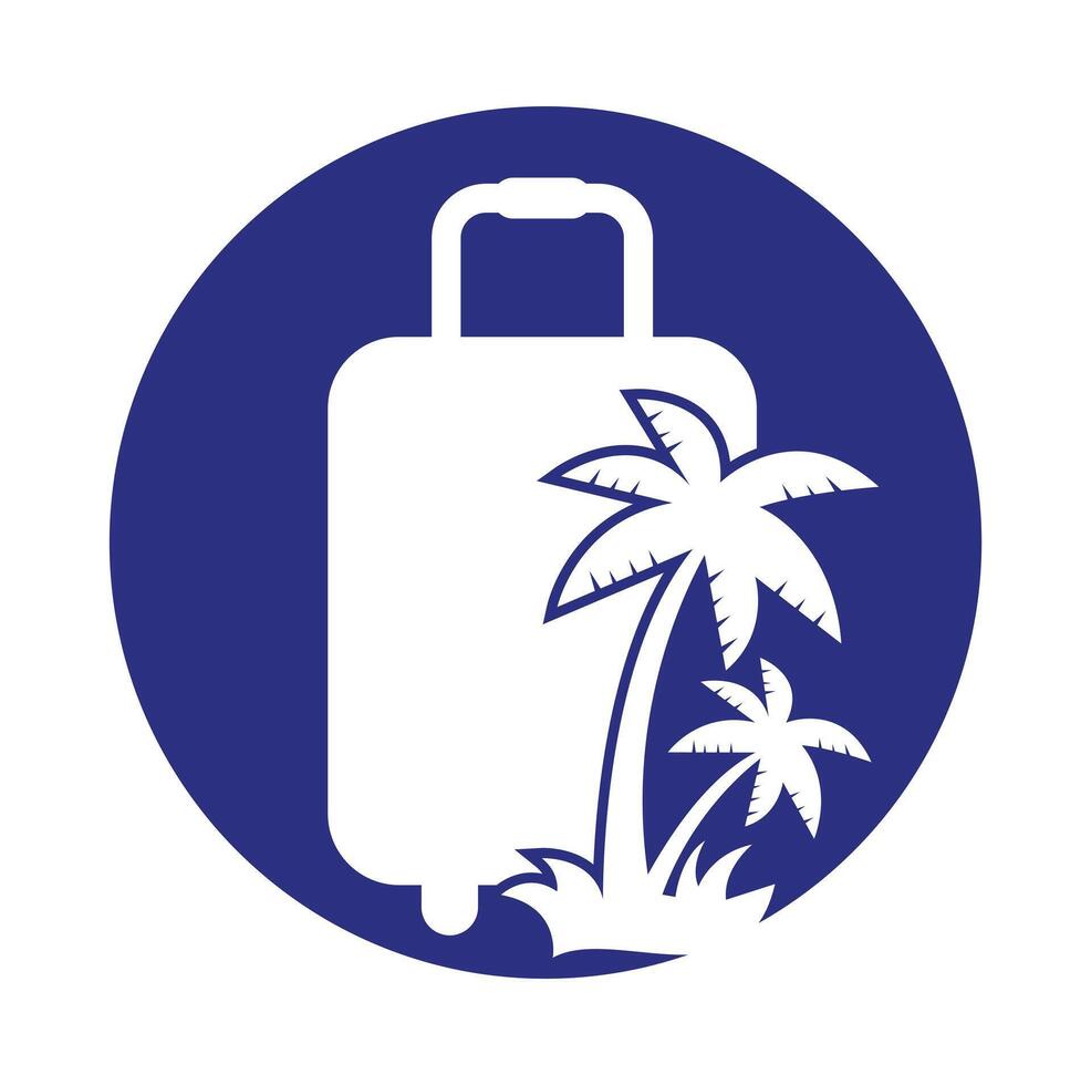 Travel Bag logo design template. vector