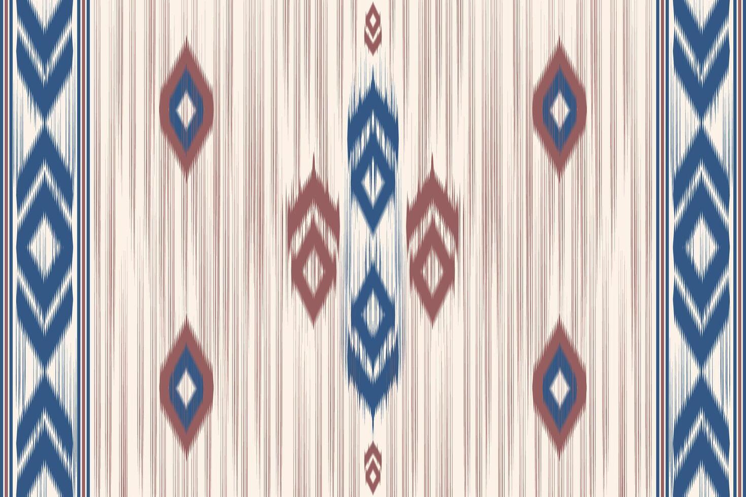 ikat seamless pattern abstract background for textile design. Can be used in fabric design for clothes, wrapping, carpet vector