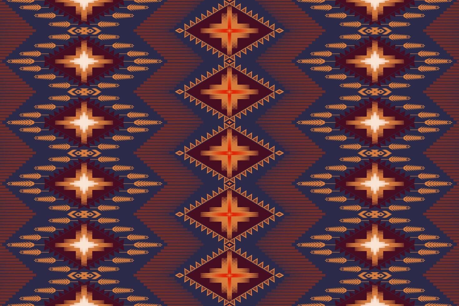 Geometric seamless ethnic pattern. Geometric ethnic pattern can be used in fabric design for clothes, wrapping, textile, embroidery, carpet vector