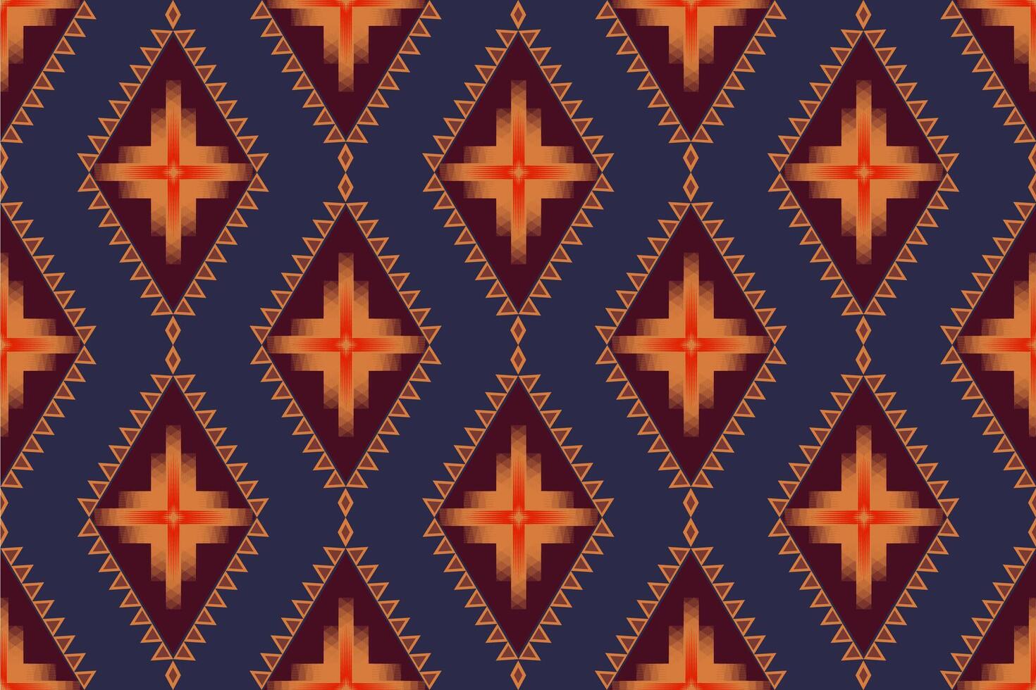 Geometric seamless ethnic pattern. Geometric ethnic pattern can be used in fabric design for clothes, wrapping, textile, embroidery, carpet vector