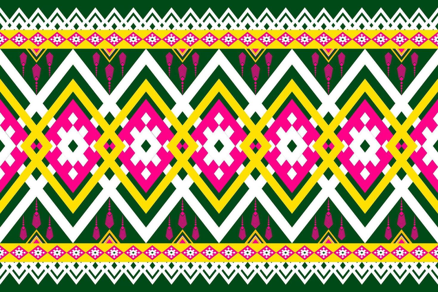 Geometric seamless ethnic pattern. Geometric ethnic pattern can be used in fabric design for clothes, wrapping, textile, embroidery, carpet vector