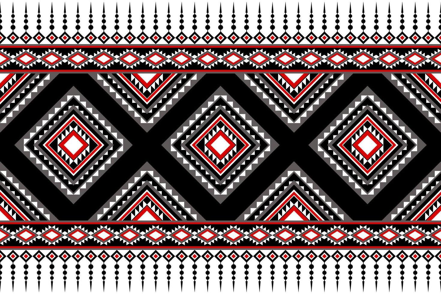 Geometric seamless ethnic pattern. Can be used in fabric design for cloth, fabric, carpet vector