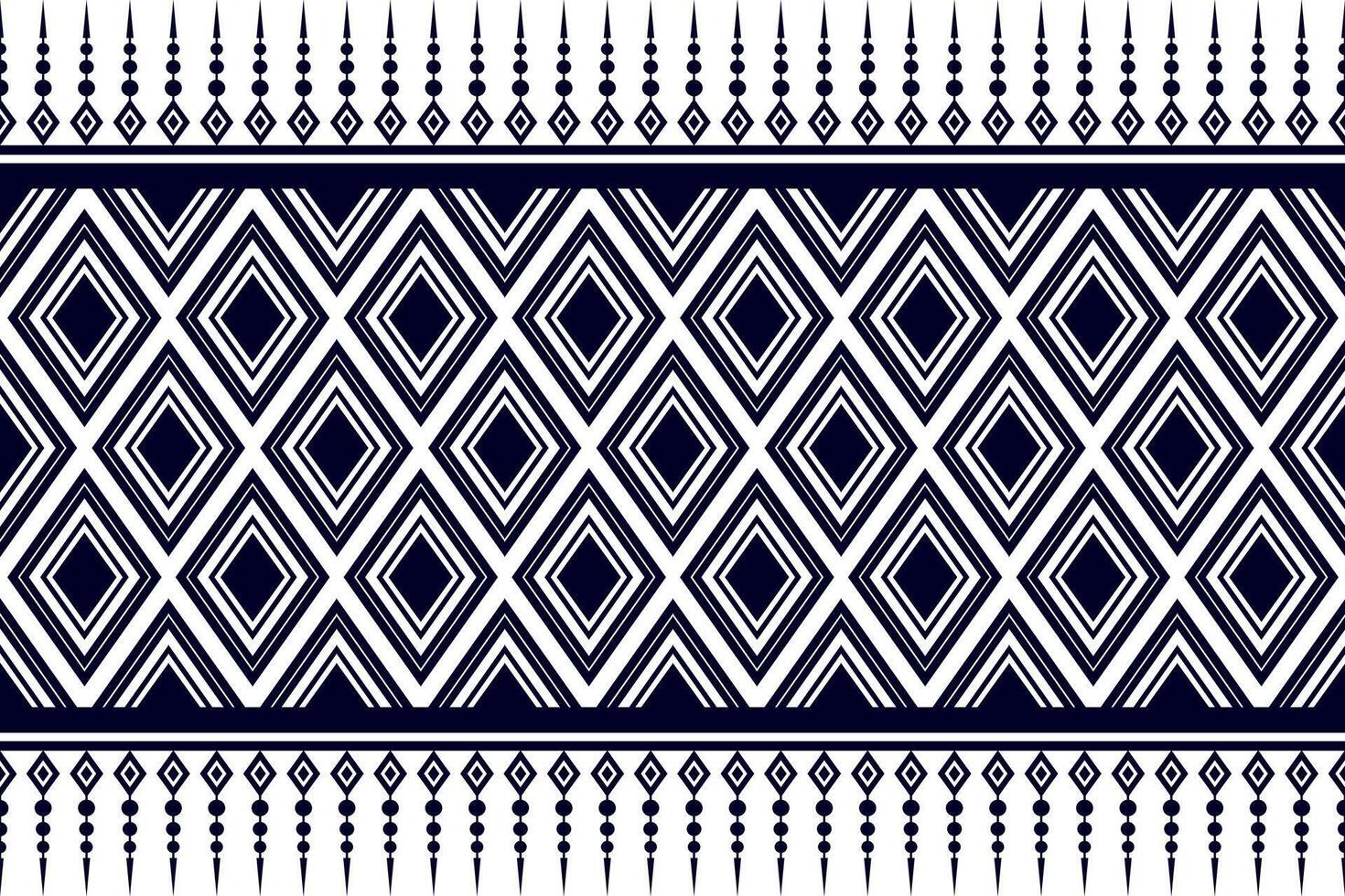 Geometric seamless ethnic pattern. Geometric ethnic pattern can be used in fabric design for clothes, wrapping, textile, embroidery, carpet, tribal pattern vector