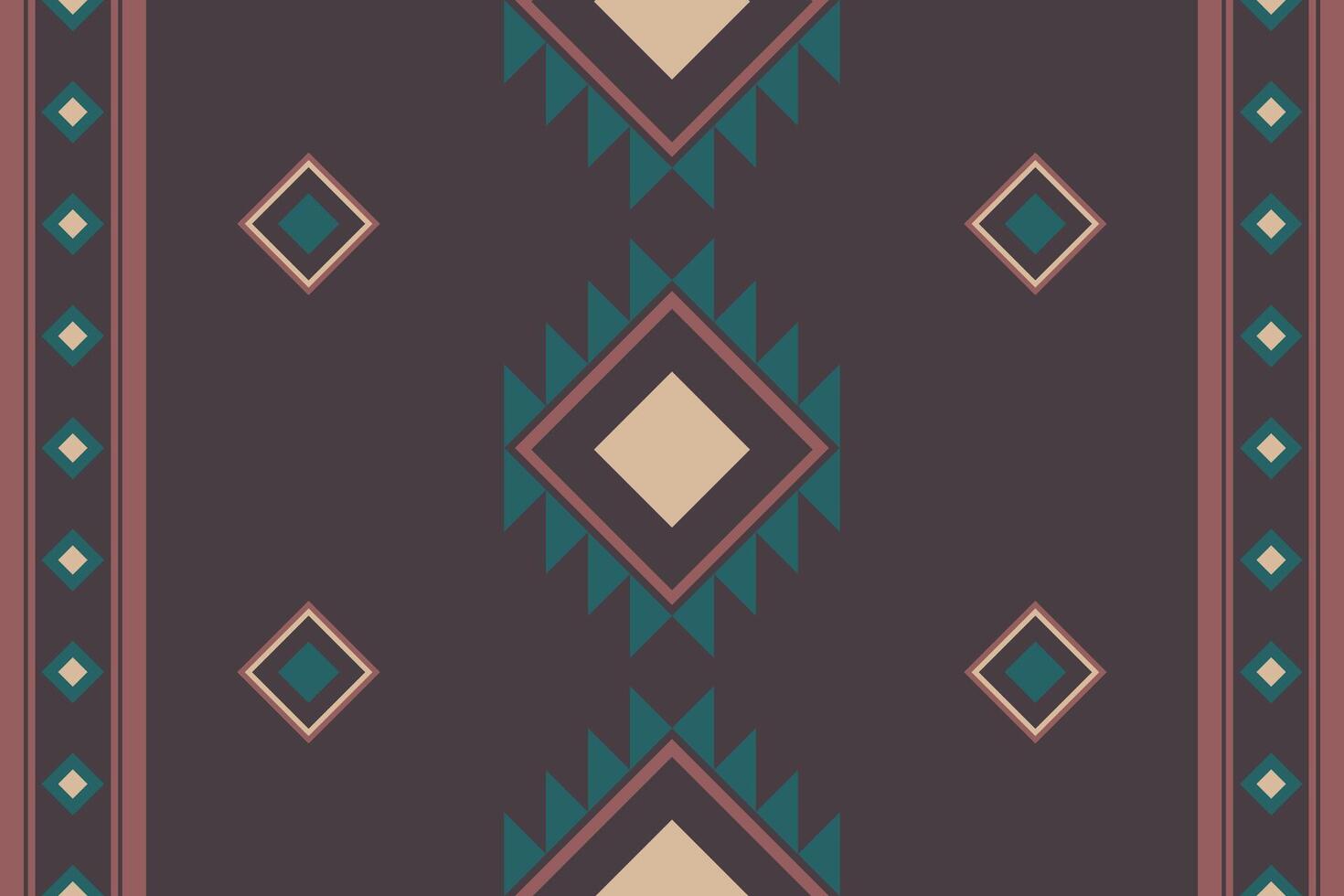 Geometric seamless ethnic pattern. Can be used in fabric design for cloth, fabric, carpet vector