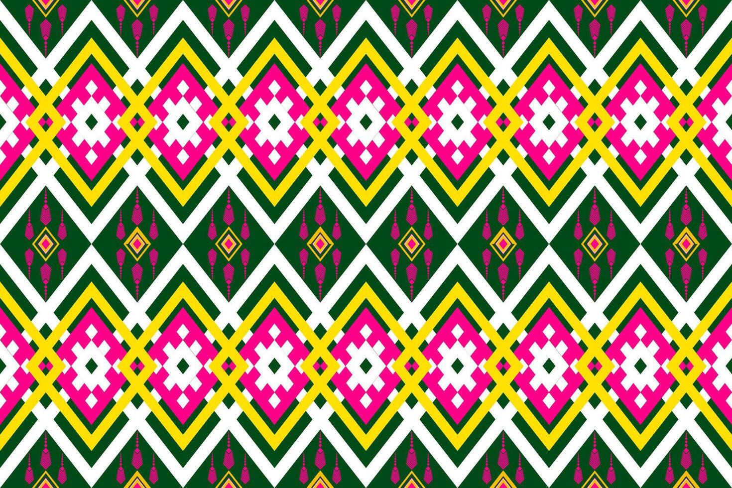 Geometric seamless ethnic pattern. Geometric ethnic pattern can be used in fabric design for clothes, wrapping, textile, embroidery, carpet vector