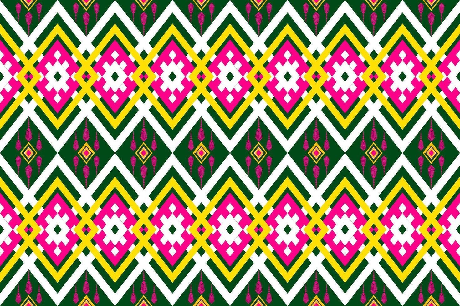 Geometric seamless ethnic pattern. Geometric ethnic pattern can be used in fabric design for clothes, wrapping, textile, embroidery, carpet vector