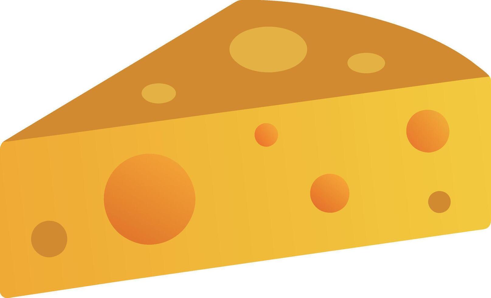 Cheese isolated vector art illustration