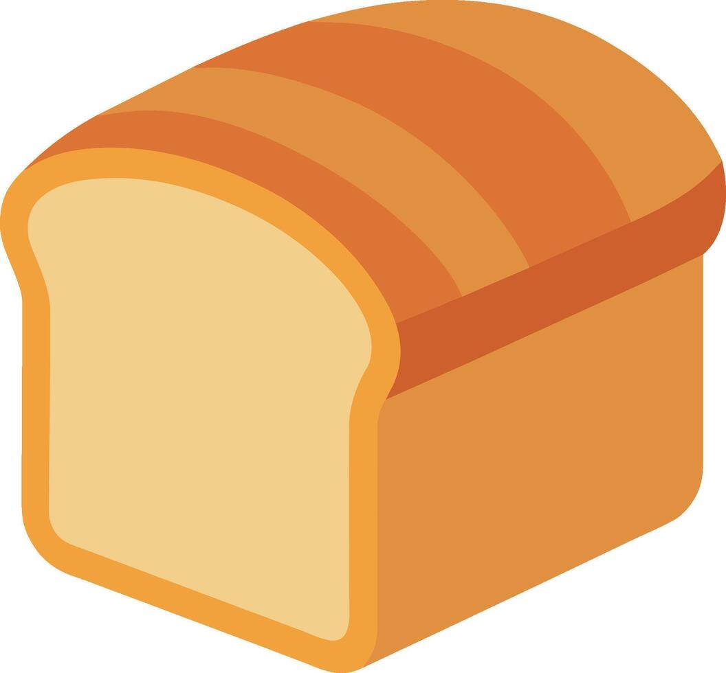 todo blanco un pan panadería vector ilustración