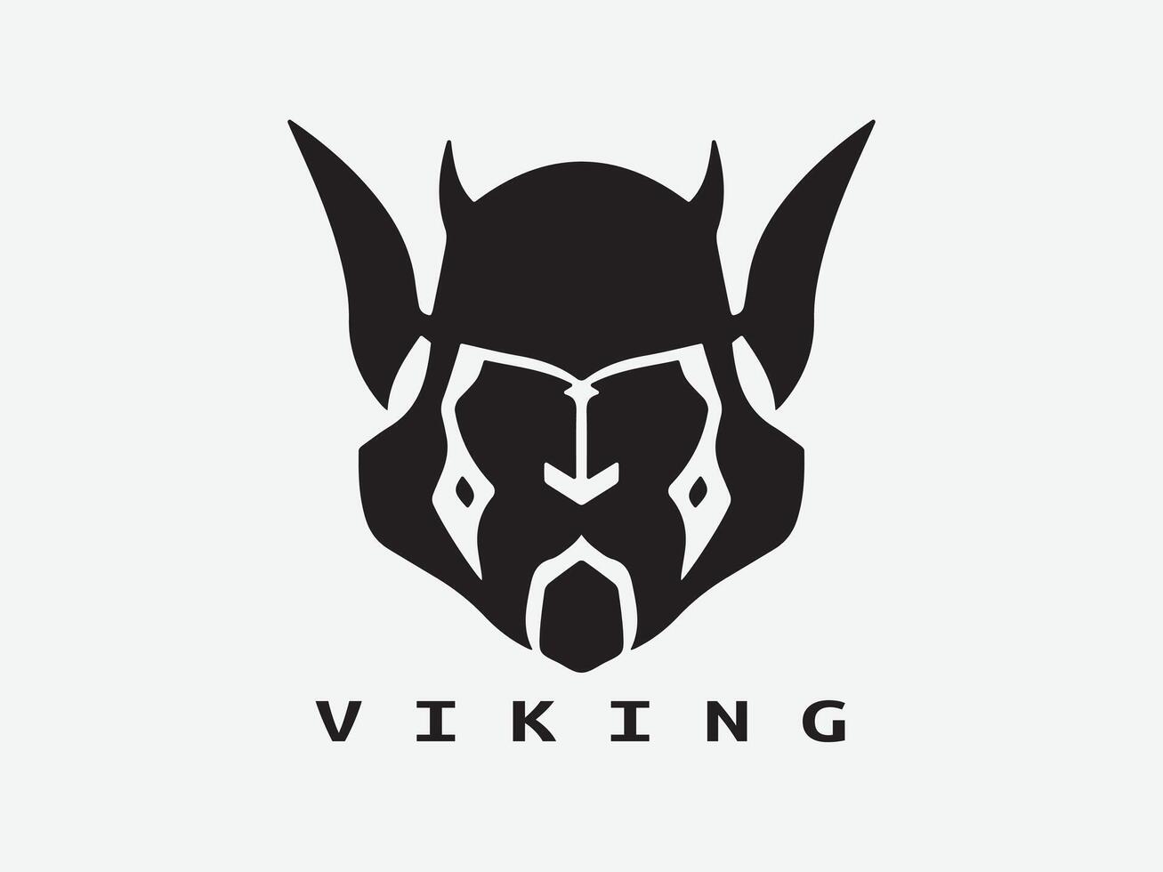 vikingo logo diseño icono símbolo vector ilustración. humano vikingo logo diseño modelo.