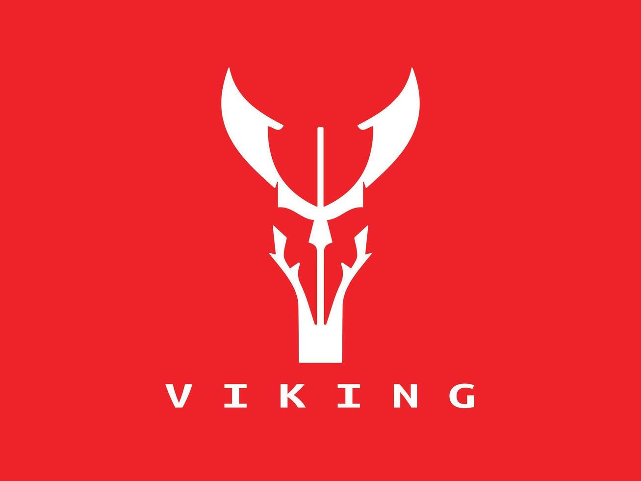 vikingo logo diseño icono símbolo vector ilustración.